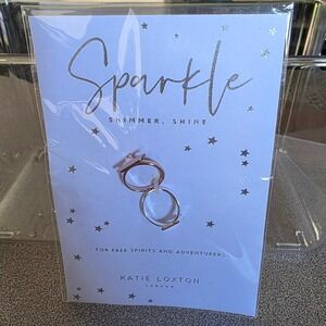 Rose Gold‎ Silver Star Rings Adjustable Sparkle Shimmer Jewelry Set Gift Women